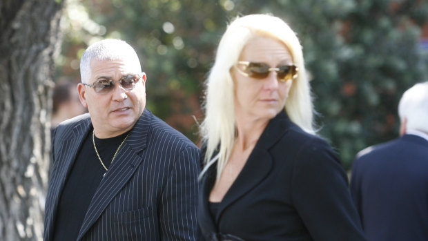 Mick Gatto and Nicola Gobbo at the funeral of Labor stalwart Stephen Drazetic in 2008.