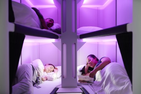 Skynest: Air New Zealand’s bunk beds in the sky.