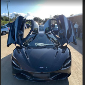 A McLaren 720s that was leased by luxury car dealer Andreas Triantafyllos, then used as security for a $250,000 loan, but has since vanished.