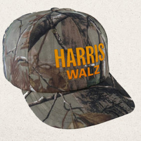 Harris-Walz merchandise reveals the campaign’s pitch to middle America.