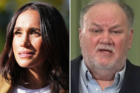 Meghan, la duchessa del Sussex, e il suo ex padre Thomas Markle sr.
