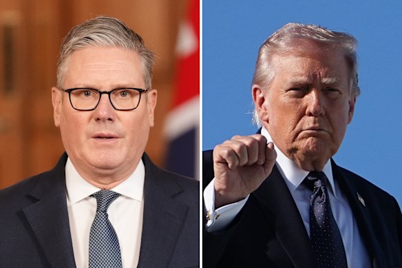 As relações são fracas entre o primeiro-ministro britânico, Keir Starmer, e o presidente dos EUA, Donald Trump.