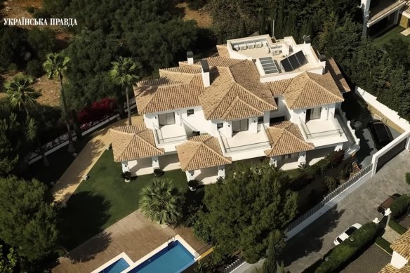 Borysov’s luxury villa in the prestigious gated Sierra Blanca community in Marbella.
