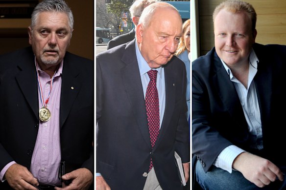 Ray Hadley, Alan Jones and Jason Morrison.