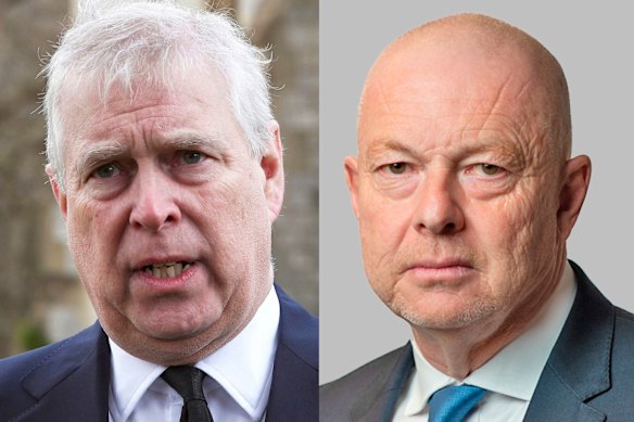 Gary Bloxsome (a destra) è il consulente legale di Andrew sin dalla sua intervista a Newsnight del 2019.