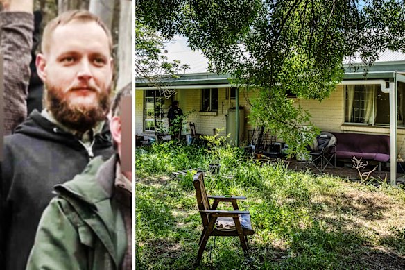 Brendan Nugent and the house where he lived.