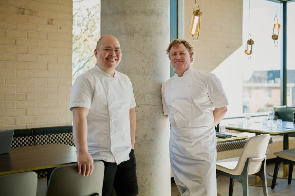 Maestro executive chef Migo Razon (left) and chef Adrian Richardson.