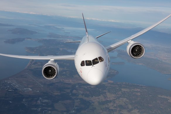 Qantas codeshares with LATAM on its Santiago route. 