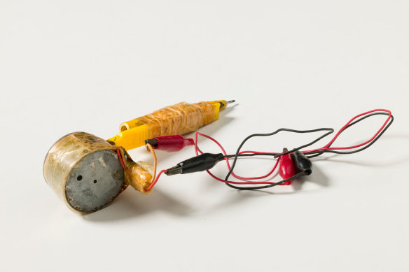 This tattoo machine was confiscated from HM Prison, Boggo Road in 1986 and donated to Queensland Museum.