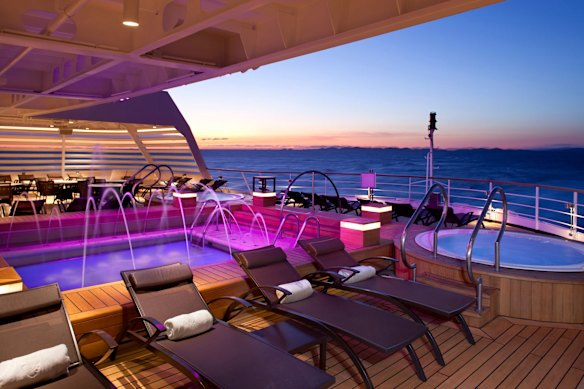 The aft of the pool deck.