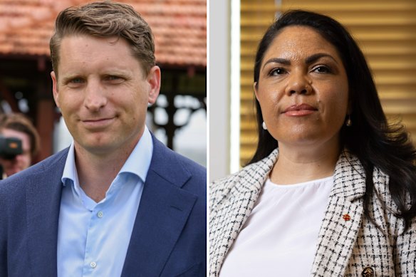 Liberals Andrew Hastie and Jacinta Nampijinpa Price.