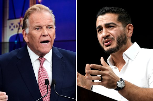 Mike Rogers (left) and Abdul El-Sayed.