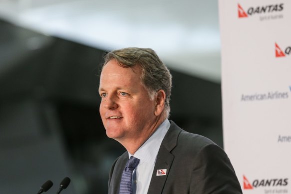 Former American Airlines chairman and CEO Doug Parker has been a Qantas director since May. He doesn’t own Qantas’ shares.
