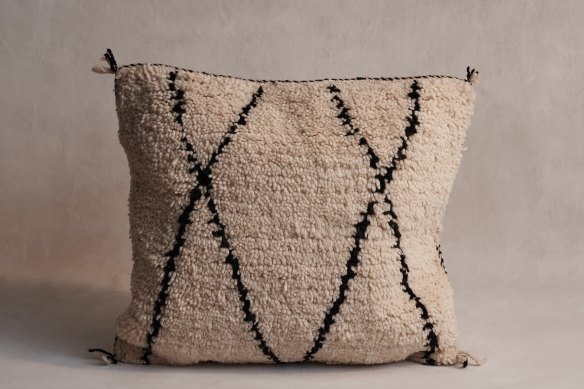 Beni Ourain “Number Two” cushion.