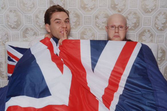 Walliams (left) with comedy partner Matt Lucas. The pair co-created, wrote and starred in <i>Little Britain</i> and <i>Come Fly with Me</i> – and they have a new project on the go.