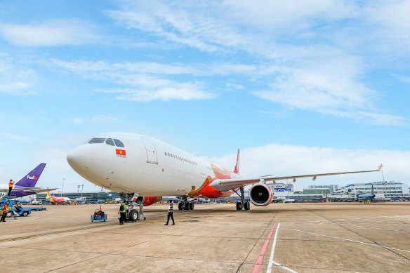 The Vietjet Airbus A330.