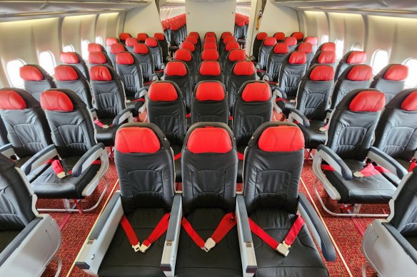 The Skyboss seats are identical in width and recline to economy.