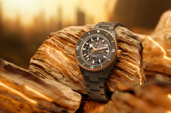 The new Rado Captain Cook High-Tech Ceramic Skeleton watch.