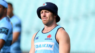 Bernard Foley during a Waratahs training session during the recent season. 