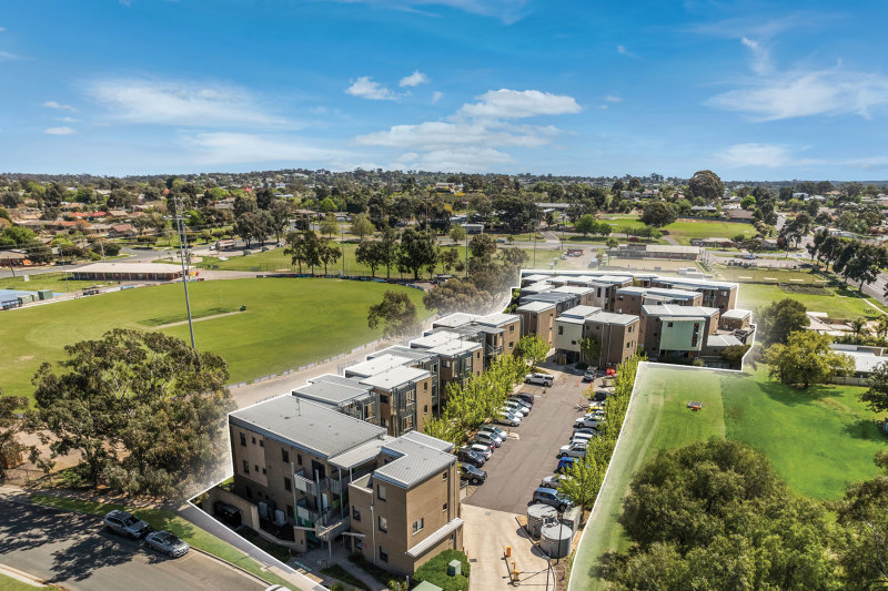 Bendigo Hospital’s worker accommodation complex at 10 Atkins Street, North Bendigo.