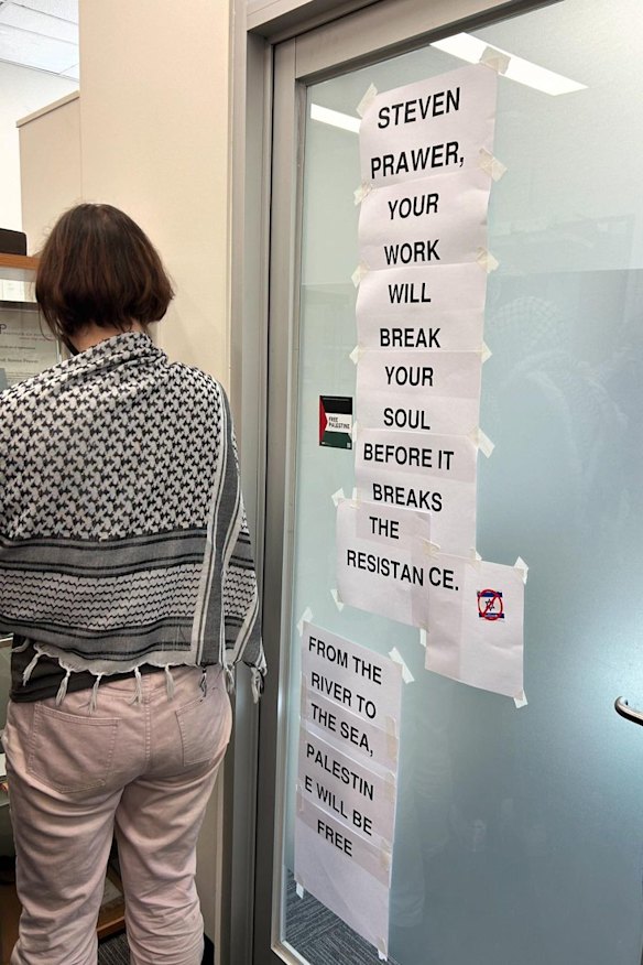 An Instagram post of the University of Melbourne protest.