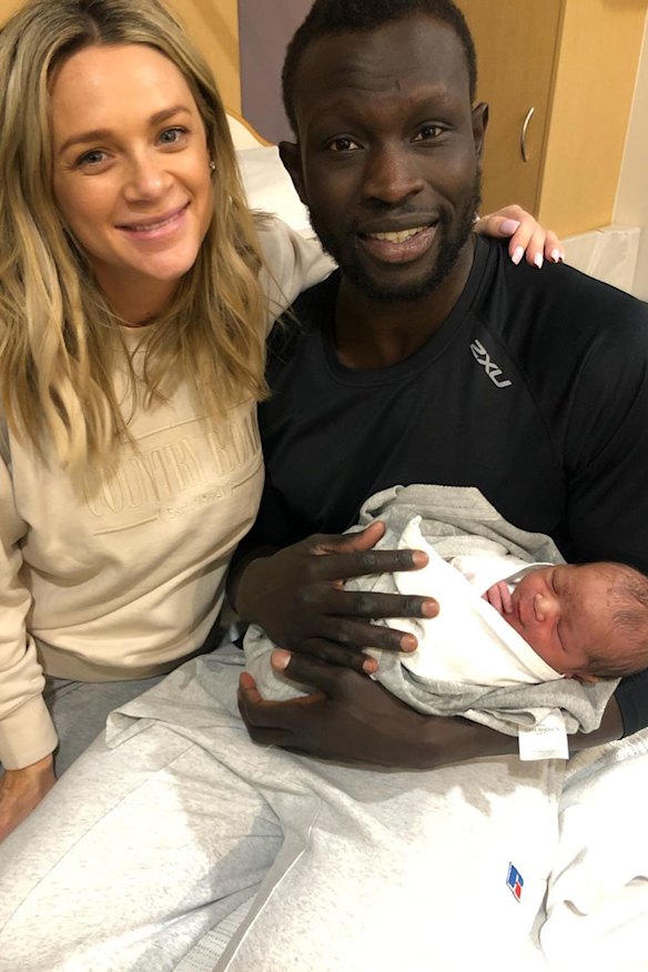 Majak Daw and his partner Emily have welcomed their first child