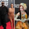Ye (Kanye West) and Bianca Censori arriving at the 2025 Grammy Awards in Los Angeles and Chappell Roan in vintage Jean Paul Gaultier.