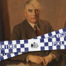 Who hated Robert Menzies enough to take a knife to his official portrait?