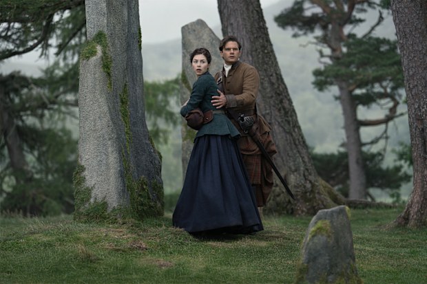 Outlander: Blood Of My Blood season 2 promotional image. Henry Beauchamp. Hermione Corfield as Julia Beauchamp.