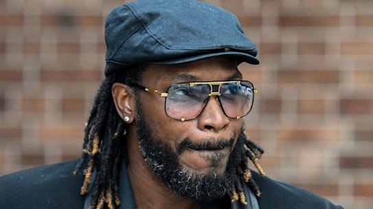 Chris Gayle during his defamation case in Sydney last year.