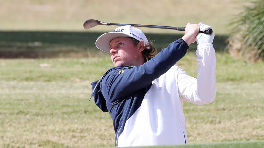 Cameron Smith during a practice round at The Grange Golf Club.