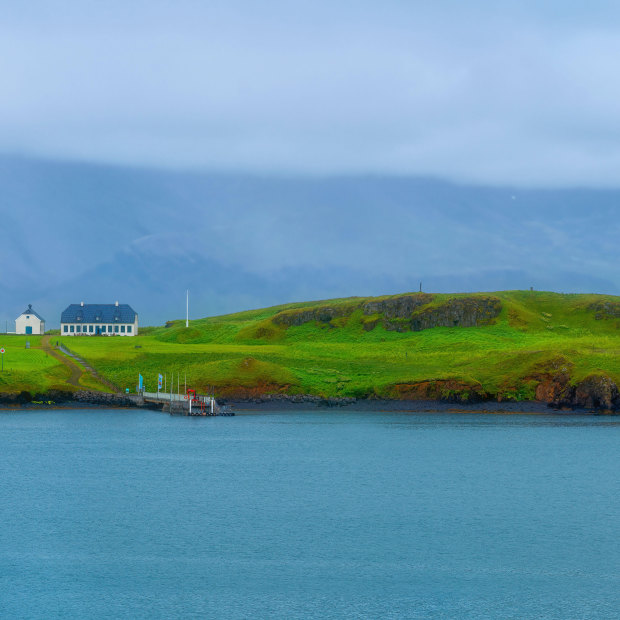 The island of Videy, near Reykjavik, where the novel is set. “There’s this perception of Scandinavia as this peaceful, pristine society,” says Katrín Jakobsdóttir’s co-writer Ragnar Jónasson, “and I think people get enjoyment in reading about the dark side.”