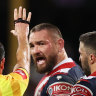Foul-mouthed Rooster: Waerea-Hargreaves erupts at referee in Panthers romp