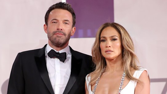 FILE - JULY 17: Jennifer Lopez and Ben Affleck reportedly obtained a marriage license on July 16 in Clark County, Nevada. VENICE, ITALY - SEPTEMBER 10: Ben Affleck and Jennifer Lopez attend the red carpet of the movie “The Last Duel” during the 78th Venice International Film Festival on September 10, 2021 in Venice, Italy. (Photo by Vittorio Zunino Celotto/Getty Images)