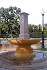 The Butt-Millet Memorial Fountain near The Ellipse in Washington, DC, erected in October 1912.