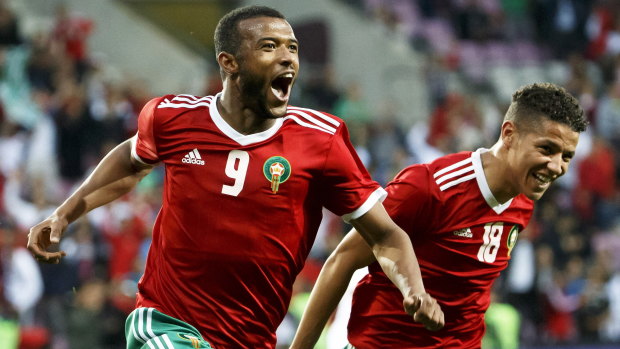 Fight back: Two second half goals gave Morocco the win. 