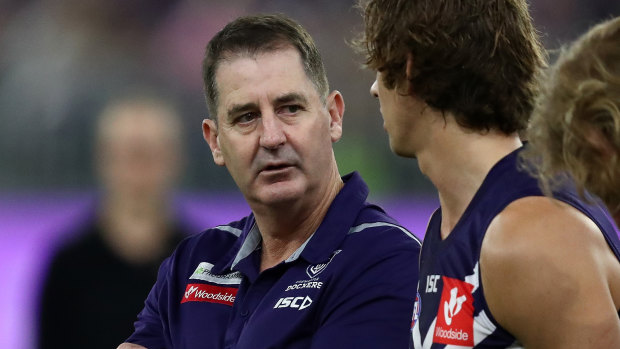 Ross Lyon is keen to continue at Fremantle beyond 2020 and says the wheel is turning at the club.