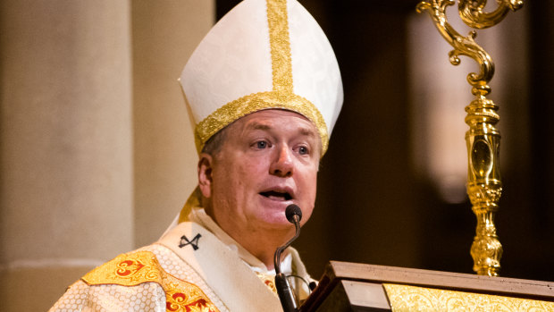 Catholic Archbishop of Sydney Anthony Fisher has accused the state government of disgrace and dishonour for failing to enact an anti-slavery law passed unanimously by Parliament.