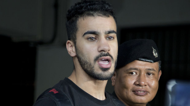 Detained: Melbourne football player Hakeem Al-Araibi, a Bahraini refugee, has been held in Thailand for months.