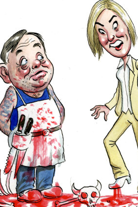 Donald McGauchie and Jessica Rudd. Illustration: John Shakespeare.