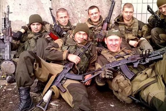 Wagner Group fighters in Syria.