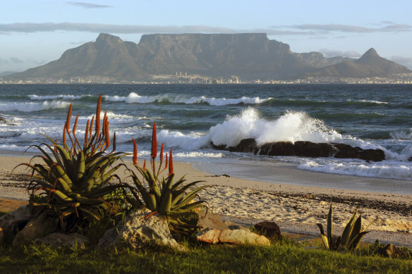 Cape Town and Table Mountain.