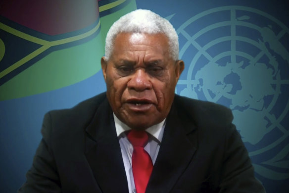 Vanuatu Prime Minister Bob Loughman announced a domestic travel ban on Sunday.