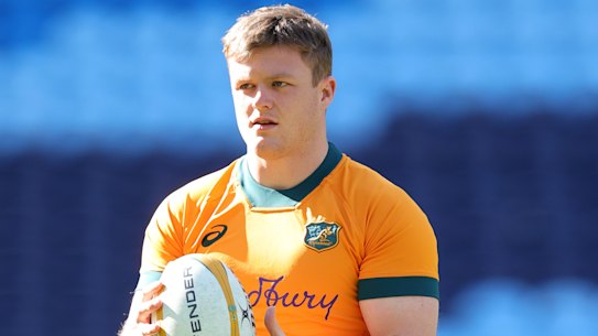 Billy Pollard looks on during a Wallabies Captain’s Run.