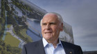 Mr Walker at the launch of the Riverlea project in Adelaide earlier this year 