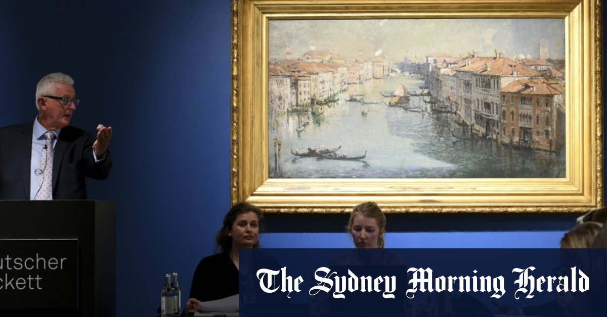 Arthur Streeton's Grand Canal sells for record $3 million at auction - Vimarsana News