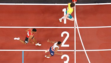 Rohan Browning won his 100m heat on Saturday night.