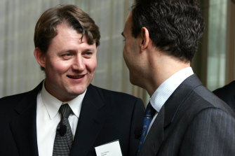 Magellan co-founder Chris Mackay (left) will assume responsibility for Douglass’s investment duties in the interim with director Hamish McLennan becoming chair.