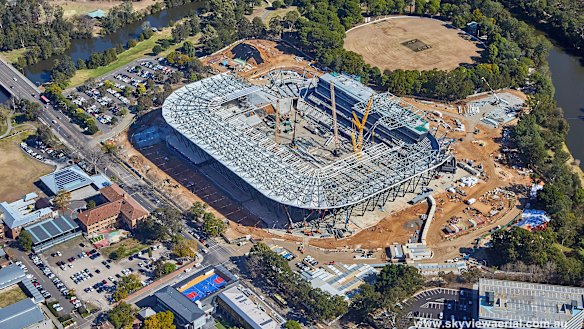 New home: The new Western Sydney Stadium, where the Wanderers will host Leeds United next year.