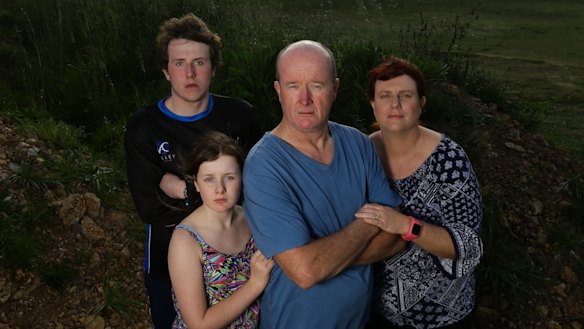 Bruce and Bernadette Heald with son Logan and daughter Aleena.